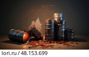 background negative oil prices ai generated. Стоковое AI-изображение, AI-художник Vectorwin / Фотобанк Лори