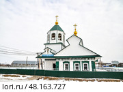 Церковь Андрея Рафаиловского зимой. Село Рафайлово. Тюменская область (2018 год). Стоковое фото, фотограф Александр Тараканов / Фотобанк Лори
