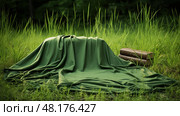 breathable bamboo fabric ai generated. Стоковое AI-изображение, AI-художник Vectorwin / Фотобанк Лори
