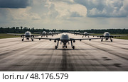 surveillance air force technology ai generated. Стоковое AI-изображение, AI-художник Vectorwin / Фотобанк Лори