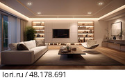 dimmer recessed lighting ai generated. Стоковое AI-изображение, AI-художник Vectorwin / Фотобанк Лори