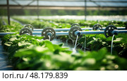 valve irrigation equipment ai generated. Стоковое AI-изображение, AI-художник Vectorwin / Фотобанк Лори