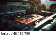 charge automotive battery ai generated. Стоковое AI-изображение, AI-художник Vectorwin / Фотобанк Лори