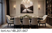 refinement lifestyle interior design ai generated. Стоковое AI-изображение, AI-художник Vectorwin / Фотобанк Лори