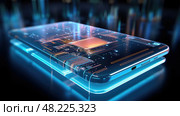 robots nano technology ai generated. Стоковое AI-изображение, AI-художник Vectorwin / Фотобанк Лори