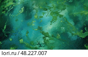 garden blue green algae ai generated. Стоковое AI-изображение, AI-художник Vectorwin / Фотобанк Лори