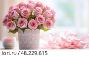 gratitude thank you pink ai generated. Стоковое AI-изображение, AI-художник Vectorwin / Фотобанк Лори
