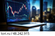 analytics data financial ai generated. Стоковое AI-изображение, AI-художник Vectorwin / Фотобанк Лори