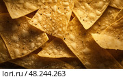 crunchy tortilla texture ai generated. Стоковое AI-изображение, AI-художник Vectorwin / Фотобанк Лори
