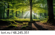 ecosystem trees ai generated. Стоковое AI-изображение, AI-художник Vectorwin / Фотобанк Лори