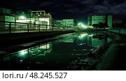 effluent sewage plant ai generated. Стоковое AI-изображение, AI-художник Vectorwin / Фотобанк Лори