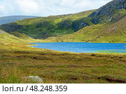 Kiltyfanned  lake in An Port, Co, Donegal, Ireland (2024 год). Стоковое фото, фотограф Татьяна Кахилл / Фотобанк Лори