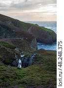 Coastal sunset, An port, County Donegal, Ireland (2024 год). Стоковое фото, фотограф Татьяна Кахилл / Фотобанк Лори