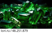 aventurine green crystals ai generated. Стоковое AI-изображение, AI-художник Vectorwin / Фотобанк Лори