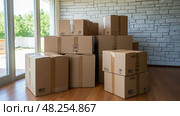 orgnize packing a moving box ai generated. Стоковое AI-изображение, AI-художник Vectorwin / Фотобанк Лори