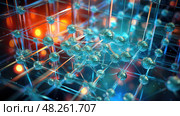 neutron atom structure ai generated. Стоковое AI-изображение, AI-художник Vectorwin / Фотобанк Лори