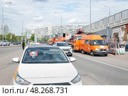 Крюковская площадь, Зеленоград, Москва. Фрагмент. Редакционное фото, фотограф Алёшина Оксана / Фотобанк Лори