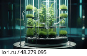 genetics bio technology ai generated. Стоковое AI-изображение, AI-художник Vectorwin / Фотобанк Лори