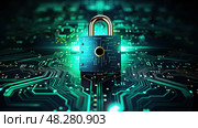 malware information technology computer security ai generated. Стоковое AI-изображение, AI-художник Vectorwin / Фотобанк Лори