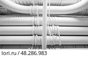 safety electrical cable in ducts ai generated. Стоковое AI-изображение, AI-художник Vectorwin / Фотобанк Лори