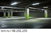 underground flourescent lights ai generated. Стоковое AI-изображение, AI-художник Vectorwin / Фотобанк Лори