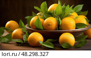 citrus bergamot orange. Стоковое AI-изображение, AI-художник Vectorwin / Фотобанк Лори