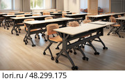 storage moving desks. Стоковое AI-изображение, AI-художник Vectorwin / Фотобанк Лори