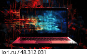 glitch data failure ai generated. Стоковое AI-изображение, AI-художник Vectorwin / Фотобанк Лори