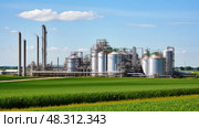 facility ethanol plant ai generated. Стоковое AI-изображение, AI-художник Vectorwin / Фотобанк Лори