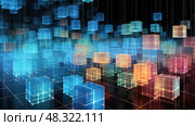 aggregation data cubes ai generated. Стоковое AI-изображение, AI-художник Vectorwin / Фотобанк Лори