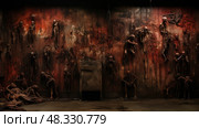 murals hell wall ai generated. Стоковое AI-изображение, AI-художник Vectorwin / Фотобанк Лори