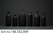 uniformity matte black bottle ai generated. Стоковое AI-изображение, AI-художник Vectorwin / Фотобанк Лори