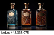 vodka spirits bottles ai generated. Стоковое AI-изображение, AI-художник Vectorwin / Фотобанк Лори