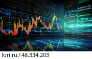 market financial data background ai generated. Стоковое AI-изображение, AI-художник Vectorwin / Фотобанк Лори
