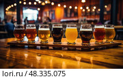 stout beer list ai generated. Стоковое AI-изображение, AI-художник Vectorwin / Фотобанк Лори