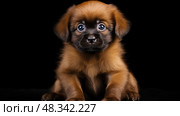 vocalization black howler monkey ai generated. Стоковое AI-изображение, AI-художник Vectorwin / Фотобанк Лори