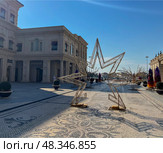 Outdoor installations in the Qatari Cultural Village. Стоковое фото, фотограф IRYNA ZAKHARANKA / Фотобанк Лори