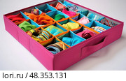 compartments organizing box ai generated. Стоковое AI-изображение, AI-художник Vectorwin / Фотобанк Лори