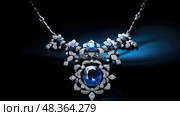 topaz blue gem ai generated. Стоковое AI-изображение, AI-художник Vectorwin / Фотобанк Лори
