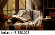 reading classic book ai generated. Стоковое AI-изображение, AI-художник Vectorwin / Фотобанк Лори