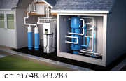 osmosis home water treatment ai generated. Стоковое AI-изображение, AI-художник Vectorwin / Фотобанк Лори