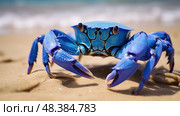 seafood blue crab ai generated. Стоковое AI-изображение, AI-художник Vectorwin / Фотобанк Лори
