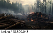 ashes burned wood ai generated. Стоковое AI-изображение, AI-художник Vectorwin / Фотобанк Лори