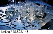 suspension colloidal silver ai generated. Стоковое AI-изображение, AI-художник Vectorwin / Фотобанк Лори