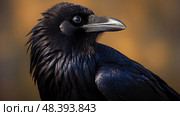 feathers tuft black ai generated. Стоковое AI-изображение, AI-художник Vectorwin / Фотобанк Лори
