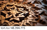 patterns wooden puzzle ai generated. Стоковое AI-изображение, AI-художник Vectorwin / Фотобанк Лори