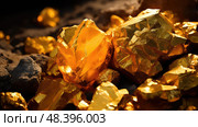 geology gold ore ai generated. Стоковое AI-изображение, AI-художник Vectorwin / Фотобанк Лори