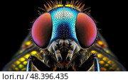 musca house flies ai generated. Стоковое AI-изображение, AI-художник Vectorwin / Фотобанк Лори