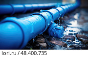 pipes underground water line ai generated. Стоковое AI-изображение, AI-художник Vectorwin / Фотобанк Лори