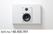 discreet wall speaker ai generated. Стоковое AI-изображение, AI-художник Vectorwin / Фотобанк Лори